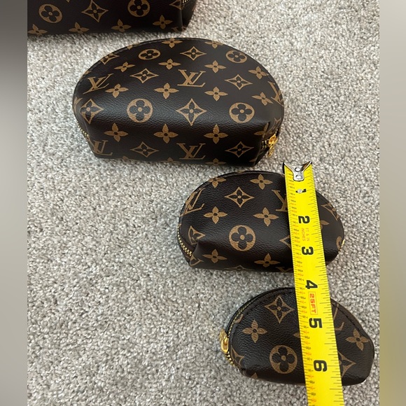 BACK IN STOCK!! NEW SET OF 4 DESIGNER INSPIRED MAKEUP BAGS COSMETIC BAGS POUCHES - Picture 13 of 16